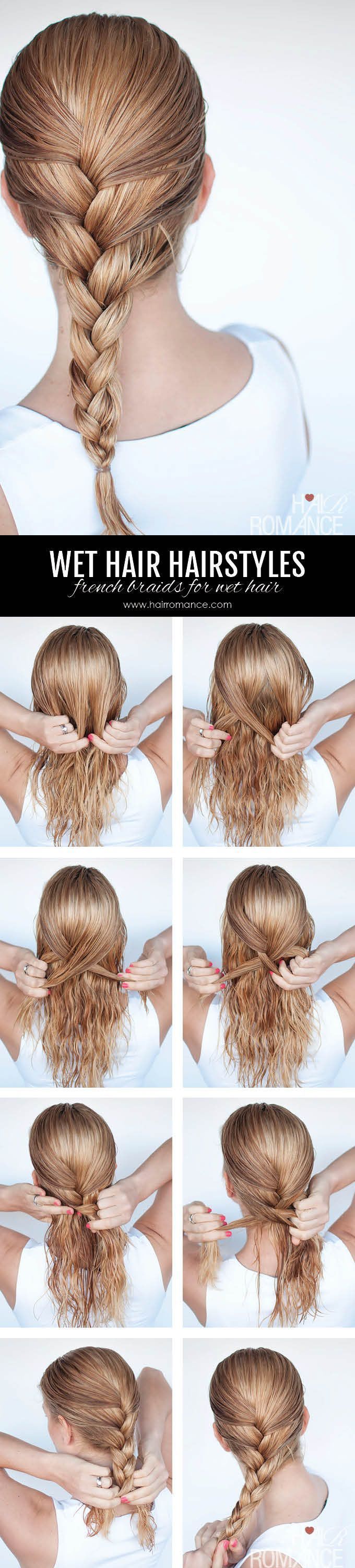 10 peinados que puedes usar si tienes el cabello mojado