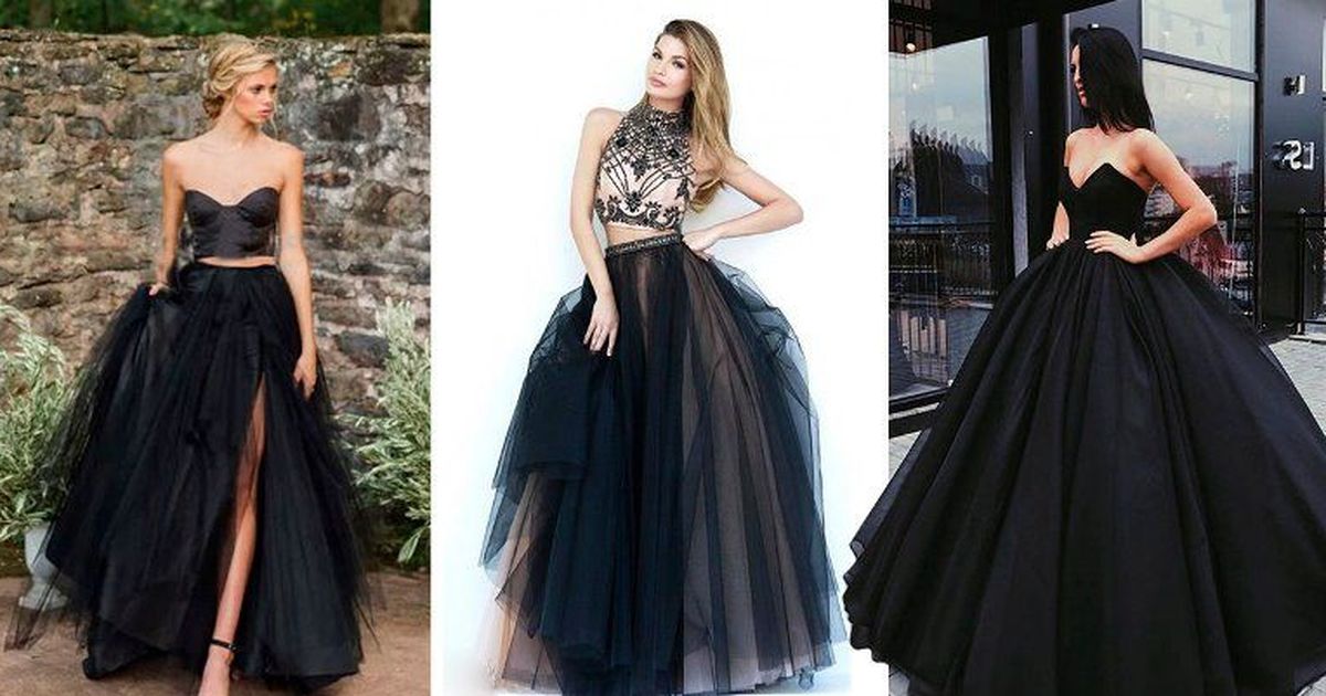 12 perfectos vestidos negros para vestir elegante en graduación
