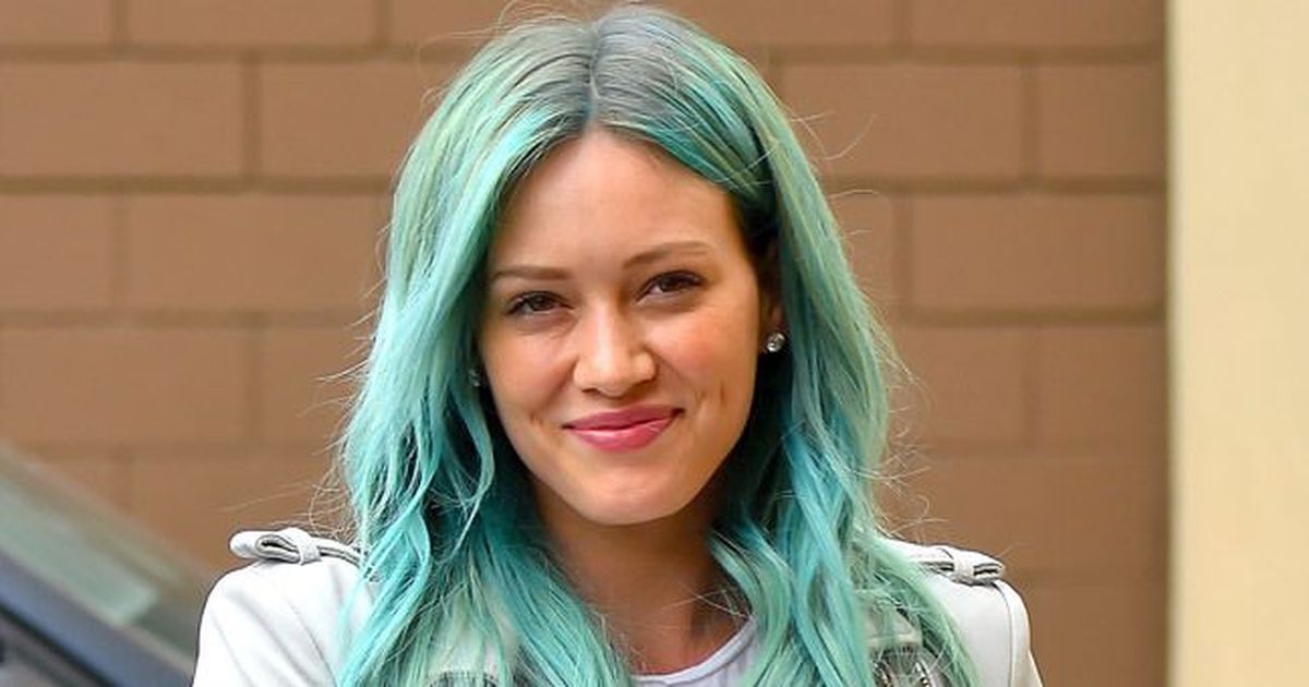 8. How to Achieve Hilary Duff's Blue Hair Look for 2015 - wide 2